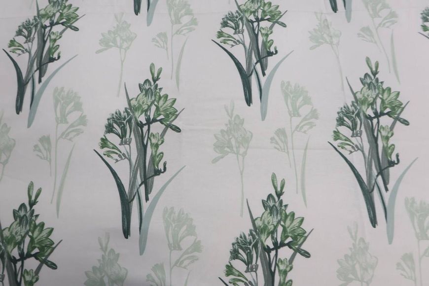 Комплект постільної білизни GREEN FREESIA, преміум ранфорс, двоспальний KPB-RPRINT-FREZIA-D фото