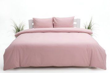 Постільна білизна DUSTY ROSE, сатин люкс, сімейний євро KPB-SL-PINK-SE фото