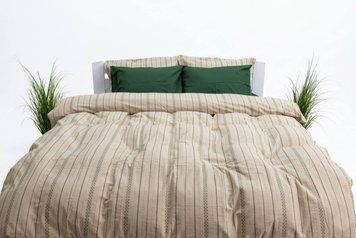 Комплект постільної білизни Етно, Поплін Жакард, зелений, сімейний євро KPB-PGK-ETNO-GREEN-SE фото