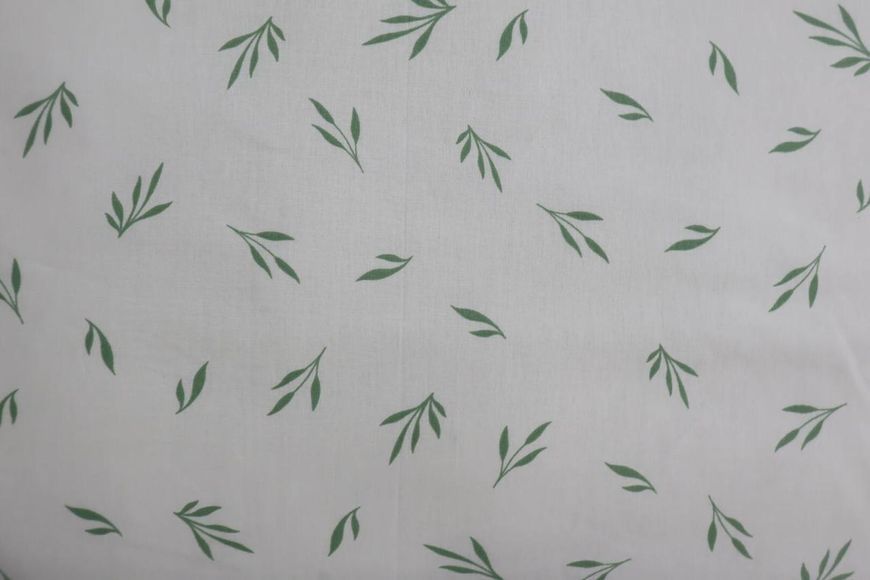 Комплект постільної білизни GREEN FREESIA, преміум ранфорс, полуторний євро KPB-RPRINT-FREZIA-PE фото